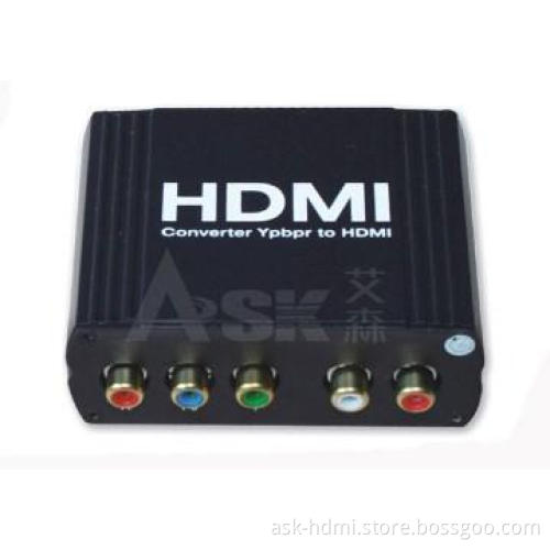 Ypbpr + L/R 2 HDMI converter box 1080P